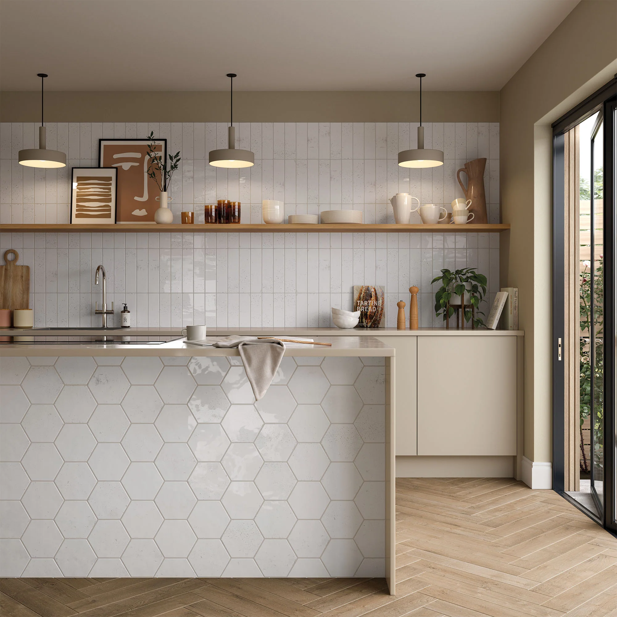White Gloss - Aura Smooth Ceramic Wall Tile - Image 3