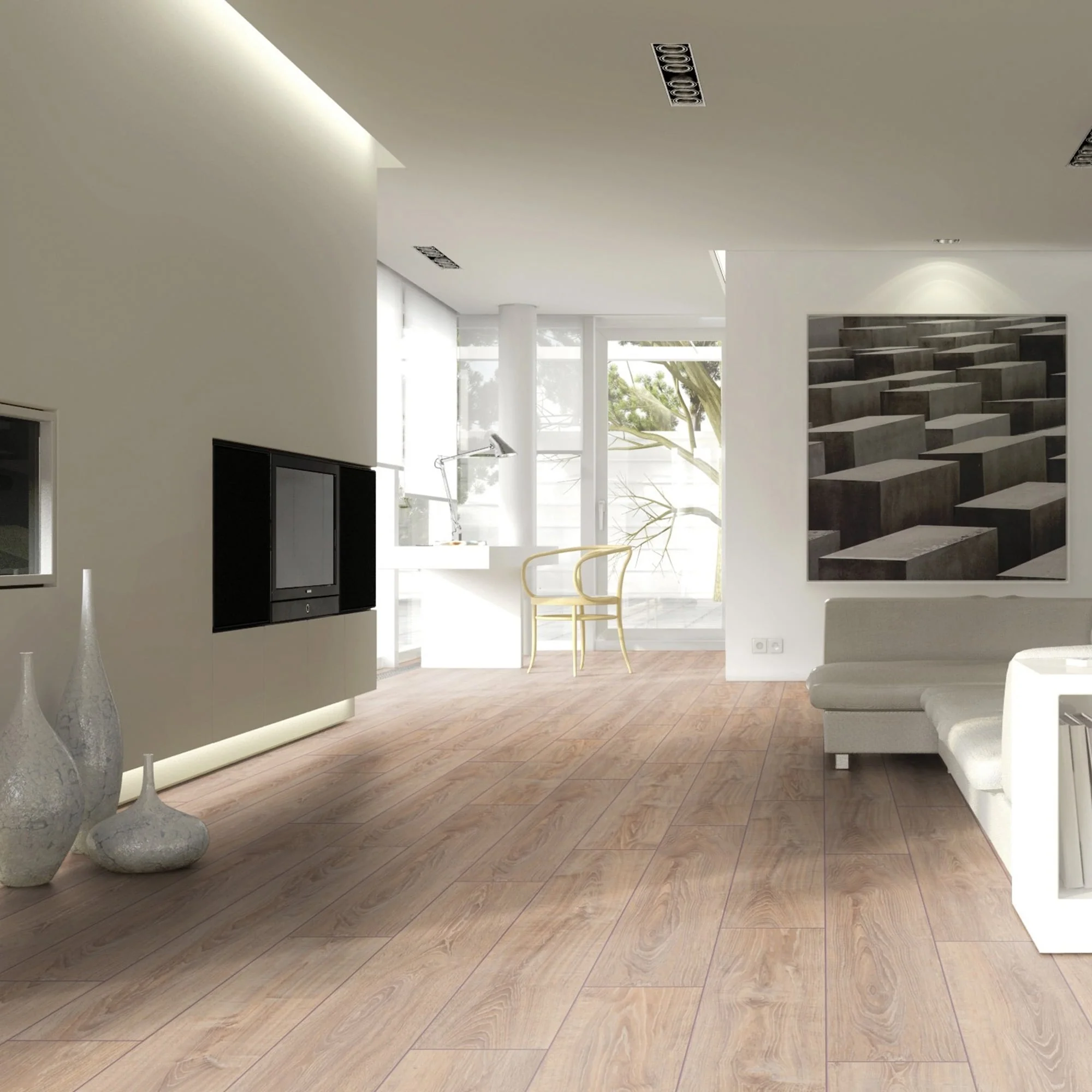 Whitewashed Oak - Exquisite 8mm Laminate Flooring - Image 10