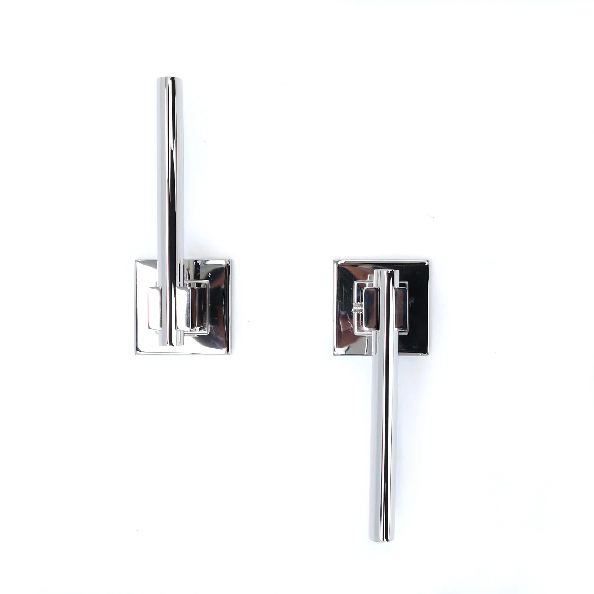Superior Phobos Lever on Square Rose Handle Set - Polished Stainless Steel - Image 5
