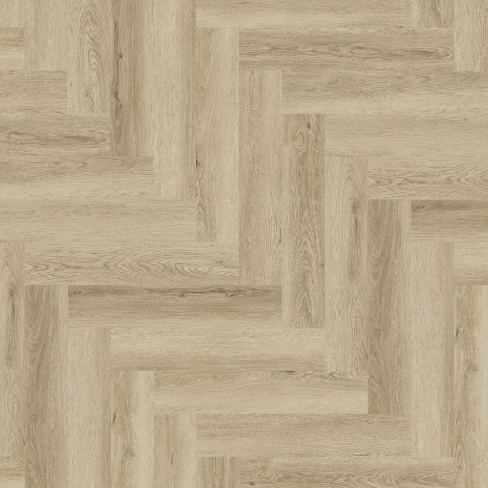 Beaumont Oak - Luxe Vision Herringbone 5mm Embossed Purecoat Rigid Core Vinyl Flooring - Image 2