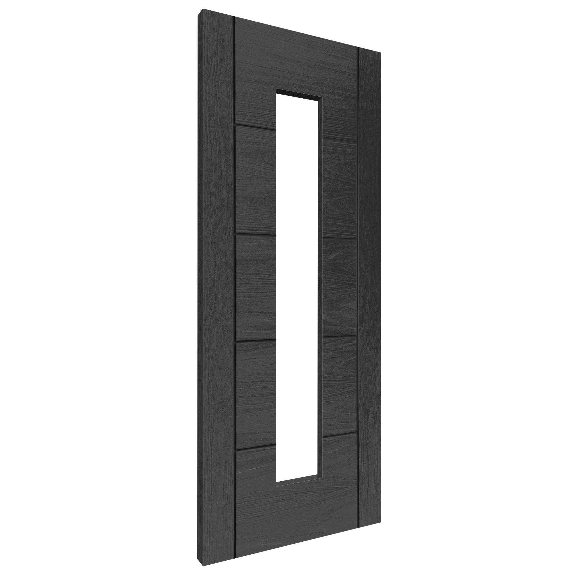 Ash Grey Internal Fully Finished Parma 1 Light Clear Glass Door - Image 2