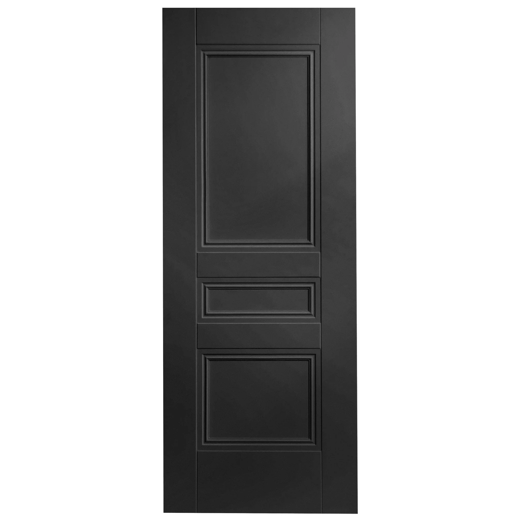 Black Internal Fully Finished Elegance Henley 3 Panel FD30 Fire Door - Image 3