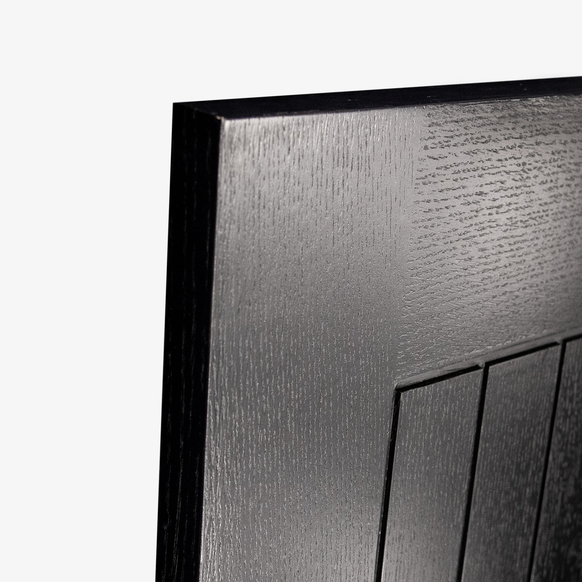 Black Internal Fully Finished Oak Farley 1 Light Offset Clear Glass Made-to-Measure Door - Image 4