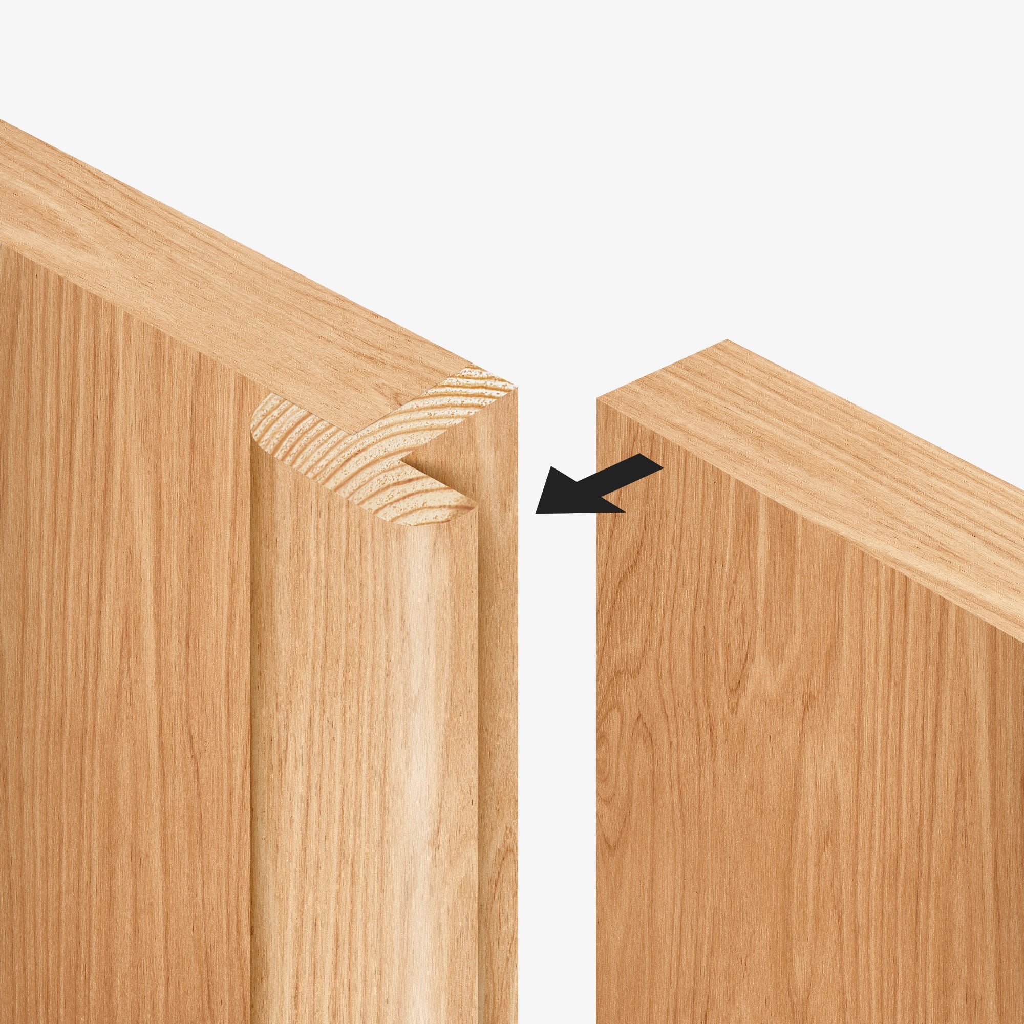 Internal Oak Fully Finished Edison 7P 3 Light Glazed Pair Door (121360) - Image 2