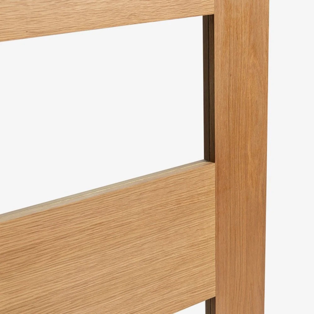 Oak Internal Fully Finished Edison 7 Panel 3 Light Clear Glass Door - Image 4