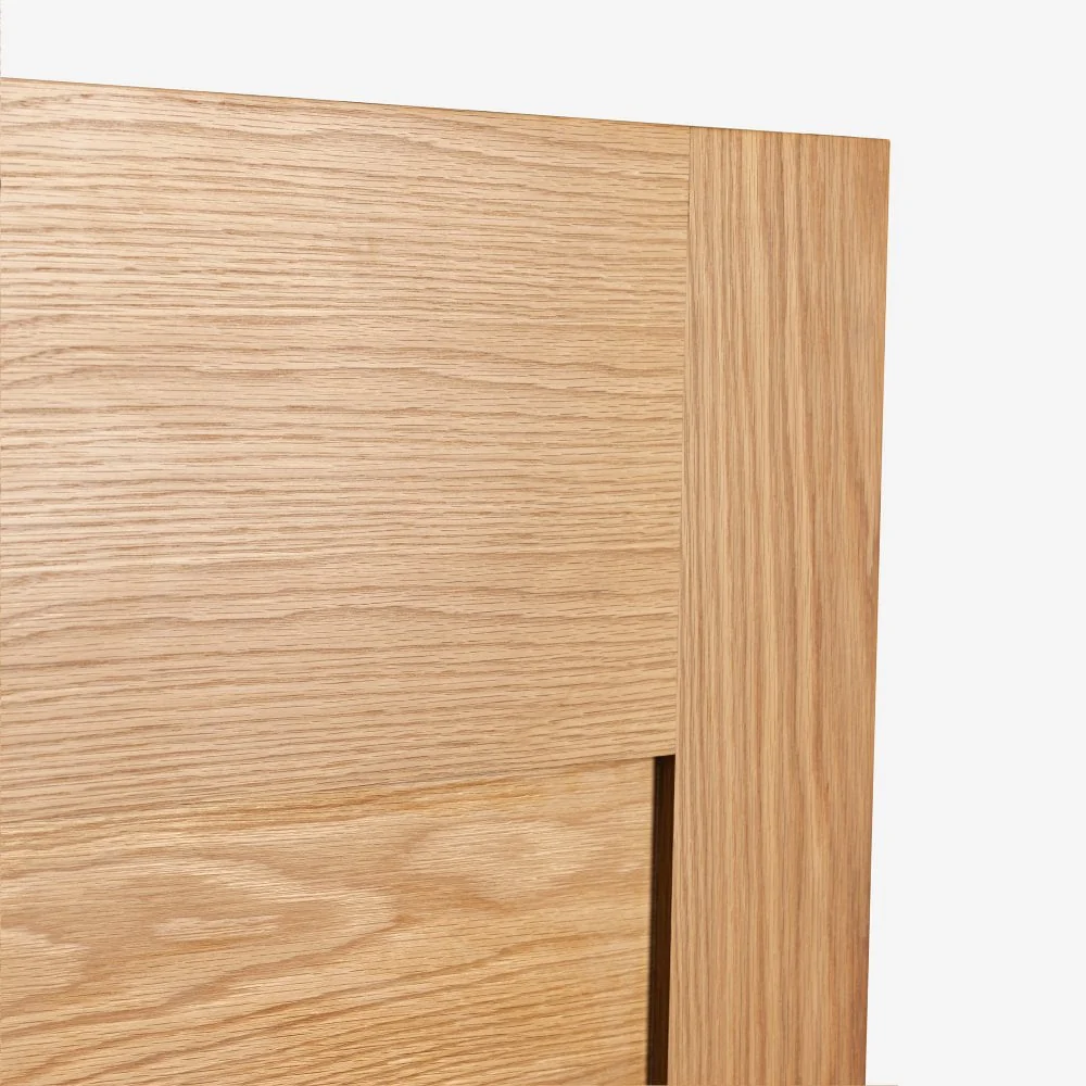 Oak Internal Fully Finished Edison 7 Panel FD30 Fire Door - Image 6