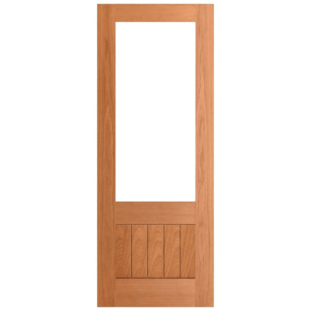 Oak Internal Fully Finished Farley 1 Panel 1 Light Clear Glass FD30 Fire Door - Image 3