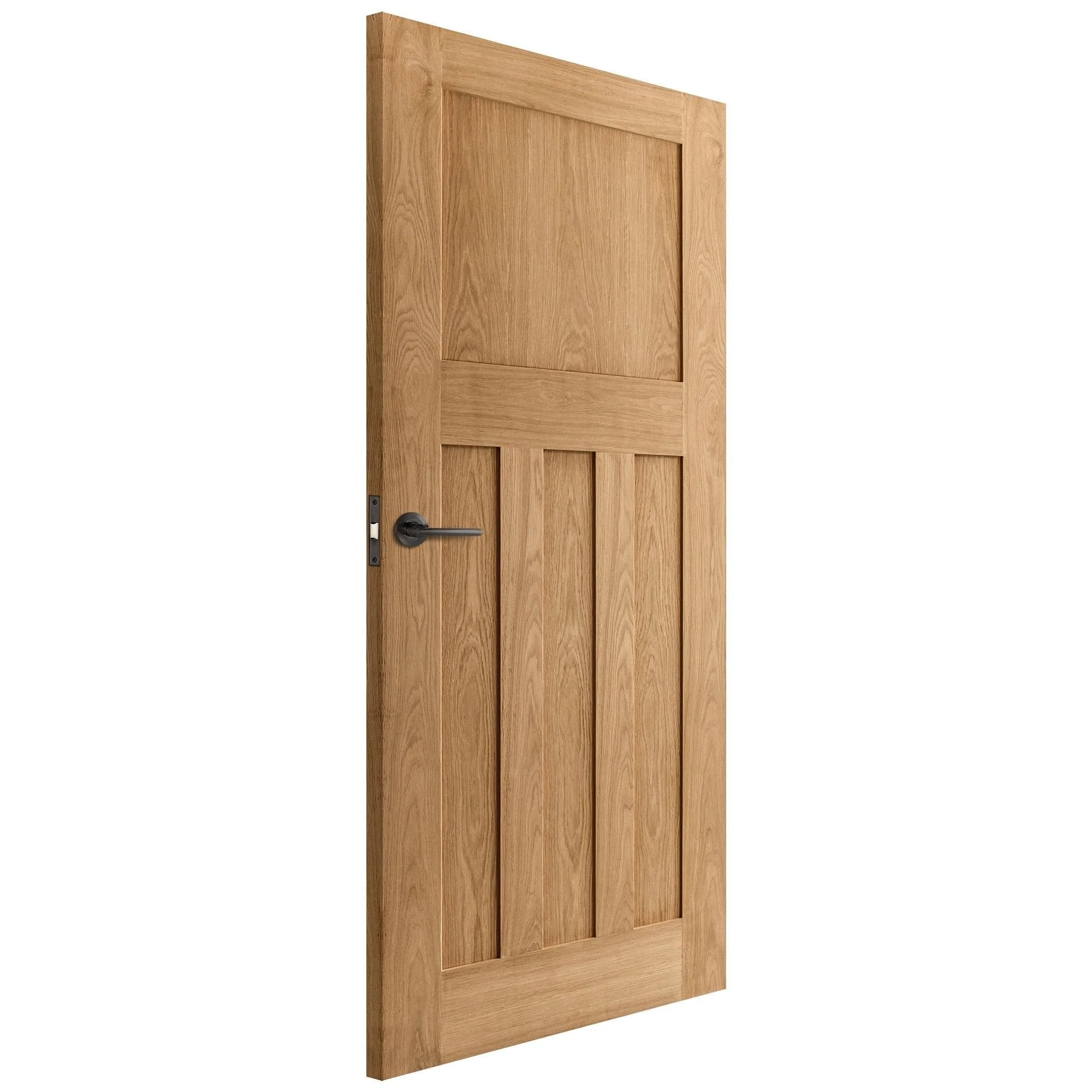 Oak Internal Unfinished 1930's DX 4 Panel Made-to-Measure Door - Image 2