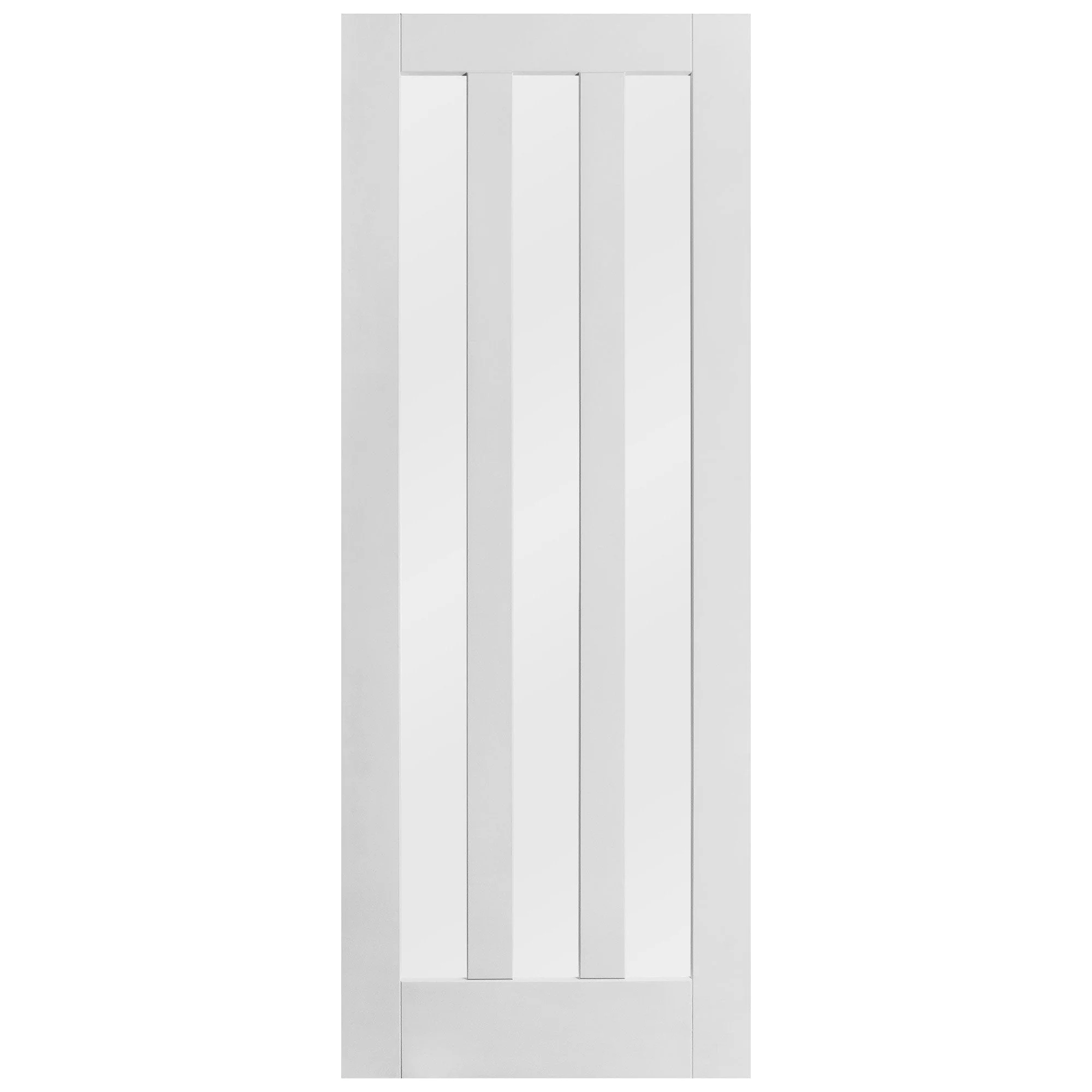 White Internal Primed Ashton 3 Light Obscure Glass Door - Image 3