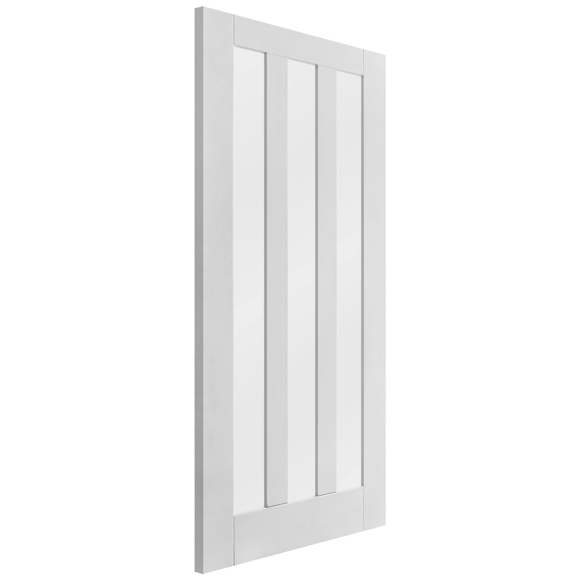 White Internal Primed Ashton 3 Light Obscure Glass Door - Image 4