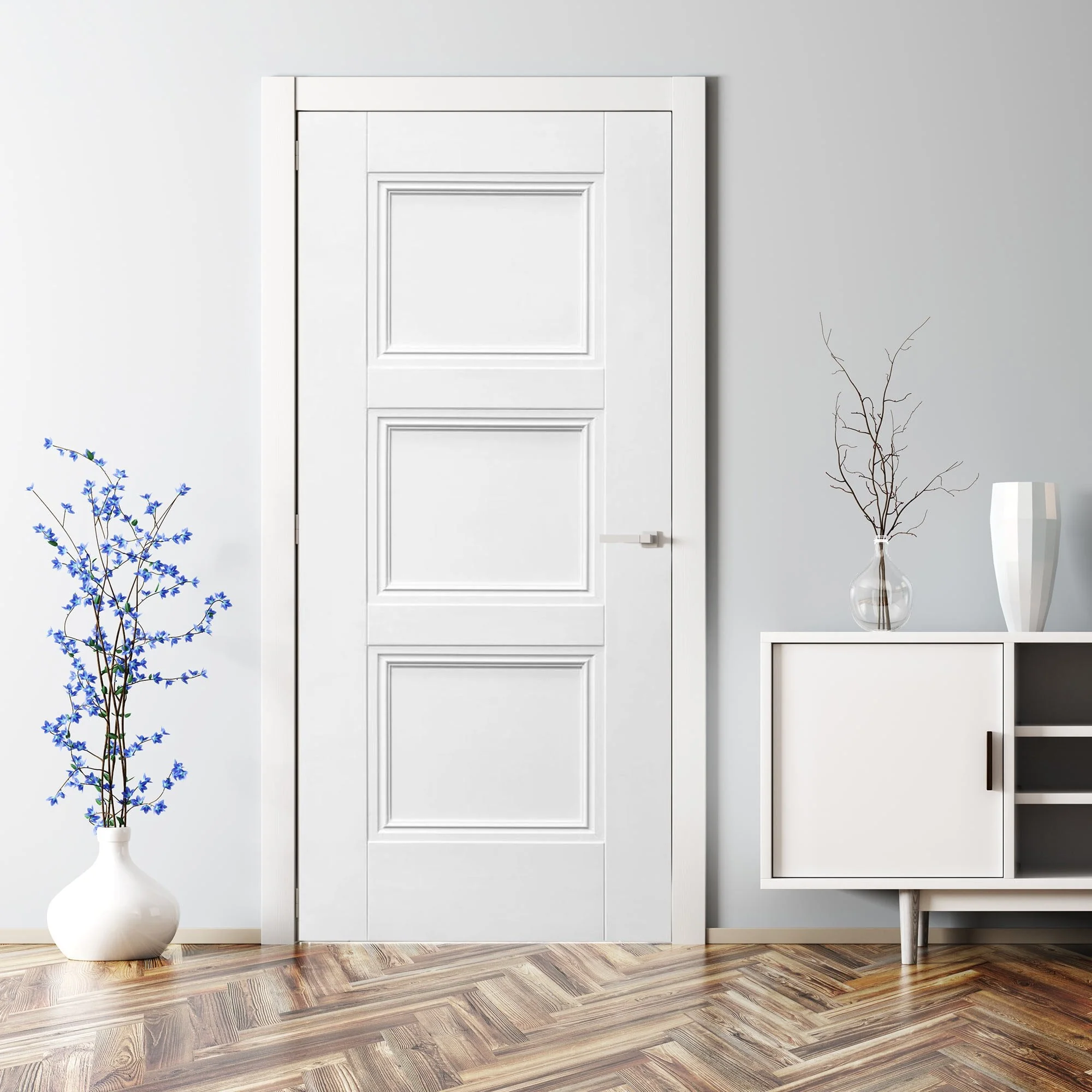 White Internal Primed Elegance Ripley Door - Image 5