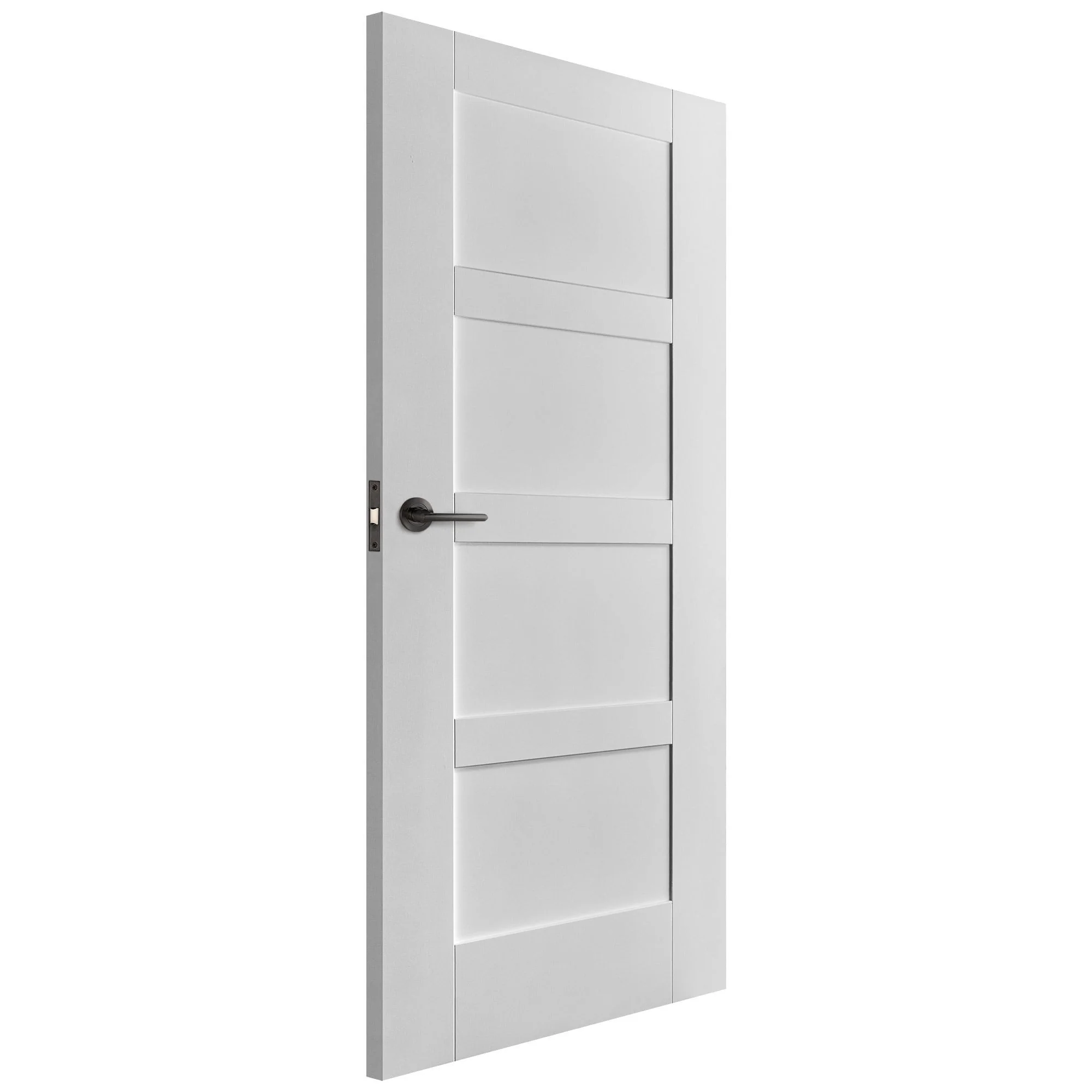 White Internal Primed Shaker 4 Panel Made-to-Measure Door - Image 2