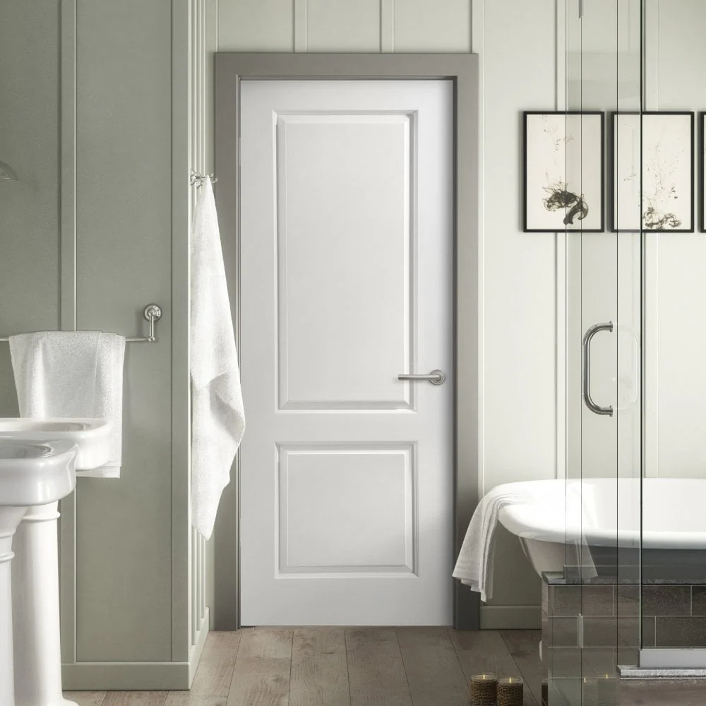 White Internal Fully Finished Lifestyle Moulded Smooth Caprice 2 Panel Door