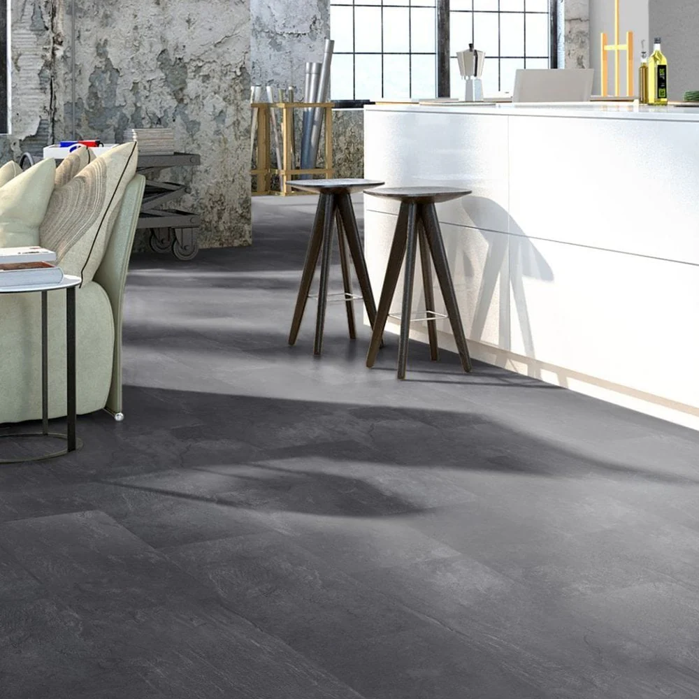 Black Slate - Universo Water-Resistant 8mm Water-Resistant Laminate Flooring