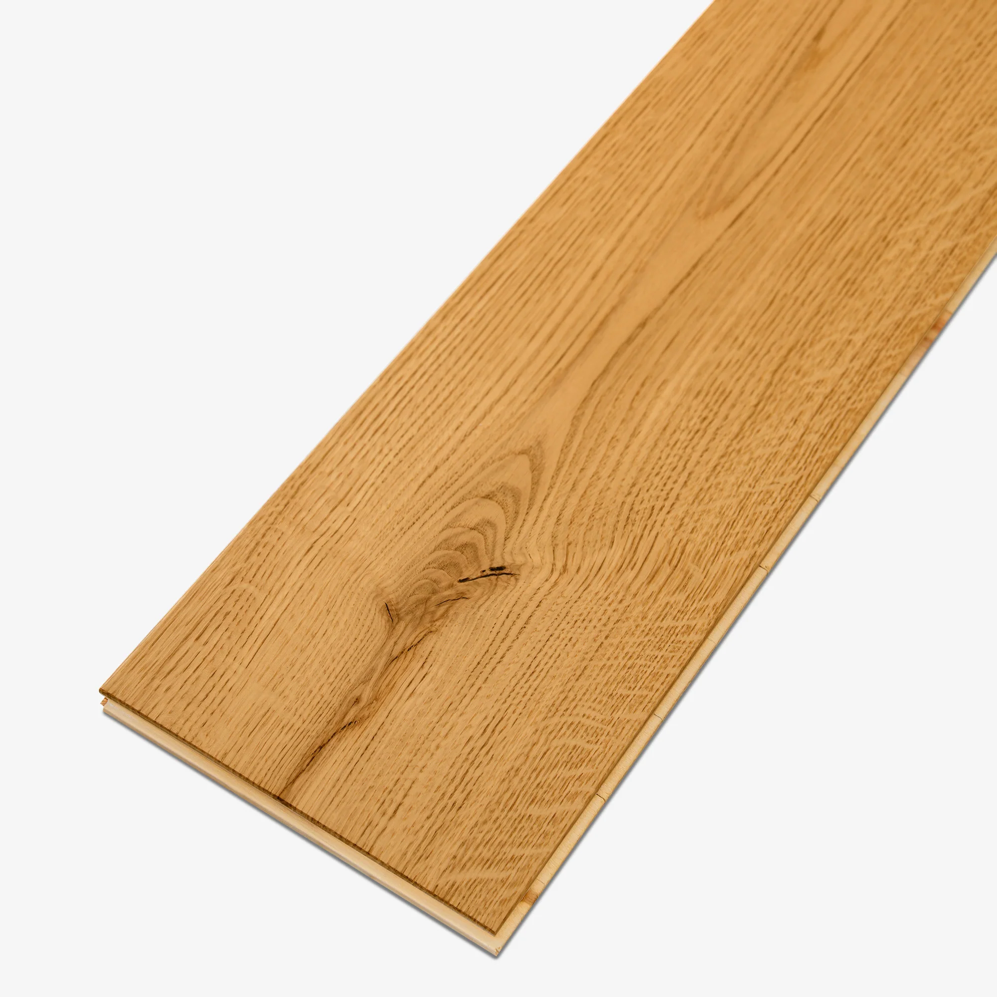 Natural Oak - 14mm Super-Wide UV Lacquered Engineered Real Wood Flooring - Image 6